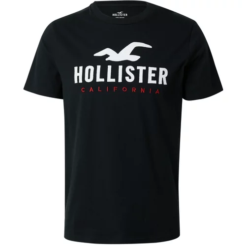 Hollister Majica črna / bela
