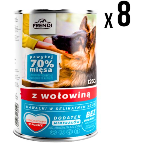 FRENDI Konzerva za pse govedina 1.250g x8 komada Cene