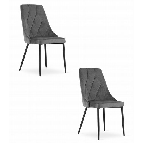 Brandless IMOLA stol - temno siv žamet x 2, (22030550) Cene