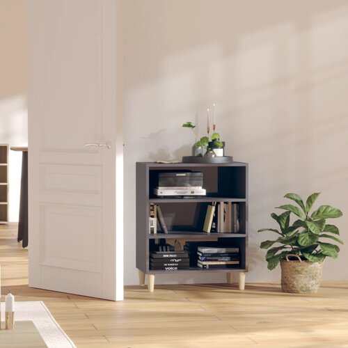  Komoda visoki sjaj siva 57 x 35 x 70 cm od konstruiranog drva Cijene