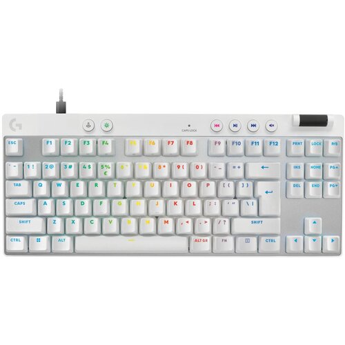 Logitech G PRO X TKL Rapid keyboard Gaming USB QWERTY US International White Cene
