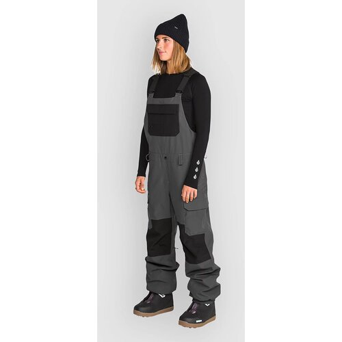 Volcom Creston 3D Stretch Bib Pants dark grey Cene
