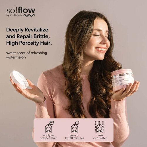 SoFlow High Porosity Hair Protein-Emollient Mask maska za učvr&amp;scaron;ćivanje za lomljivu i iscrpljenu kosu 400 ml Slike
