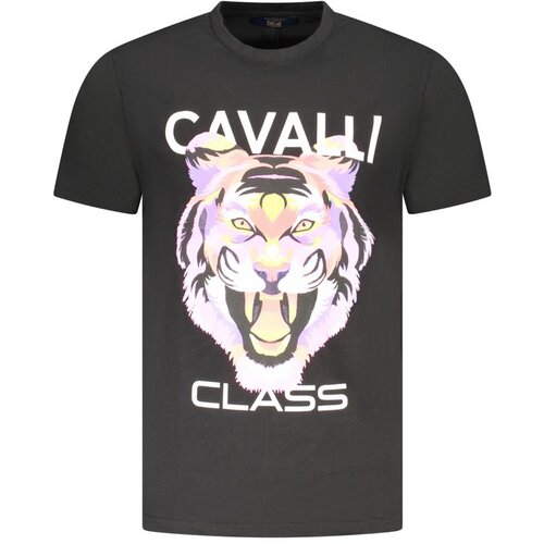 Cavalli Class Mu&amp;scaron;ka Majica Kratkih Rukava Crna Slike