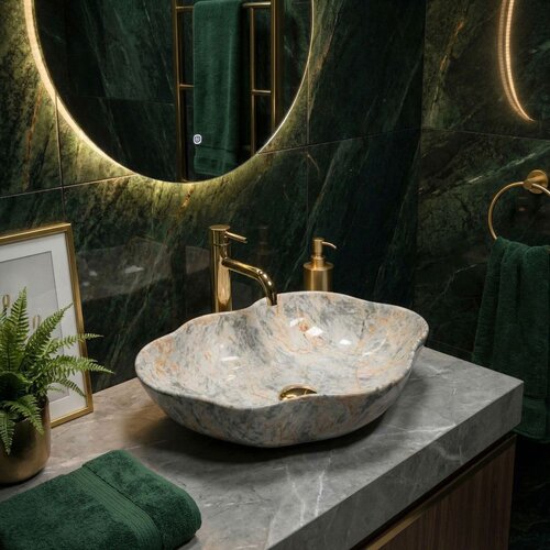 REA Bath Nadgradni umivaonik Rea Pearl Ruststone Slike
