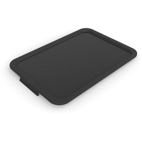 Rotho Crni plastičan poklopac za kutiju za pohranu 57x39x3 cm Albris &amp;ndash; Slike