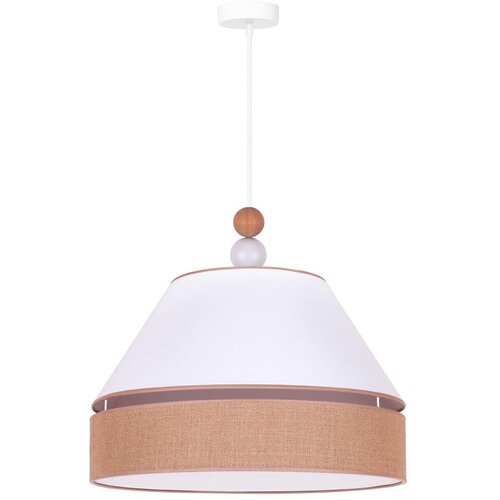  Duolla - Visilica na sajli AVIGNON 1xE27/15W/230V prečnik 50 cm bela/smeđa Cene