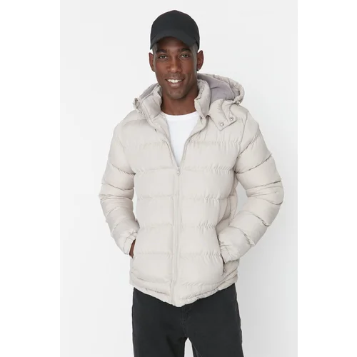 Trendyol Stone Men's Regular Fit Windproof Winter Coat.