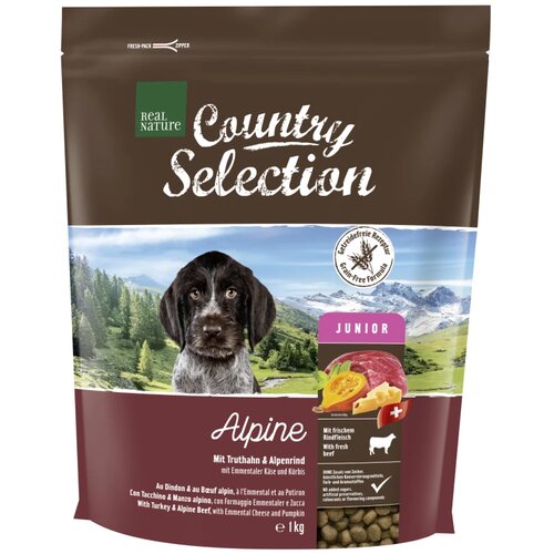 Real Nature Country Alpine Junior puretina, govedina, sir, bundeva 1 kg Cijene