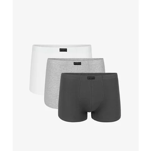 Atlantic 3-PACK Men's boxers white/gray/graphite