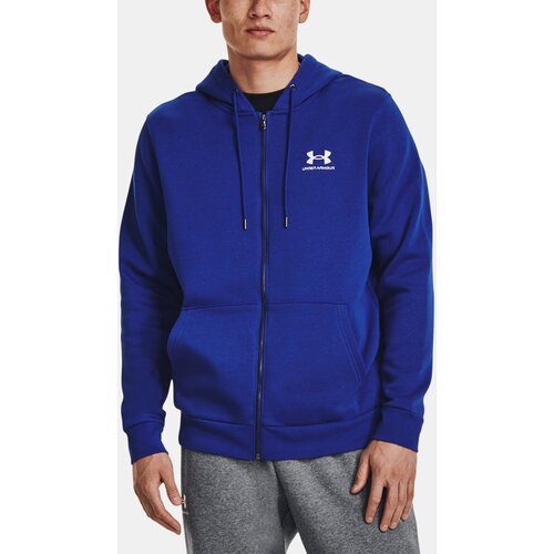 Under Armour Sweatshirt UA Essential Fleece FZ Hood-BLU - Men Slike