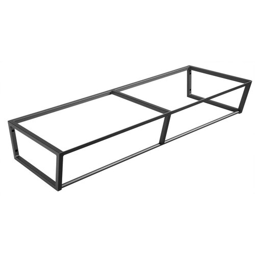 Sapho Crno željezno zidno postolje ispod umivaonika 120x20 cm Ska – Cijene