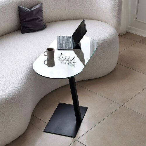  Club sto Oval Lungo 70x75x35cm Crni Cene