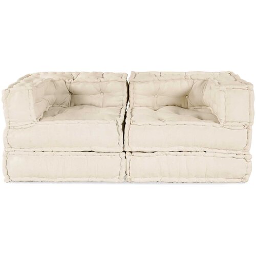  Modularna sofa 2 pcs Krem 140 x 70 x 56 cm Tkanina Cijene