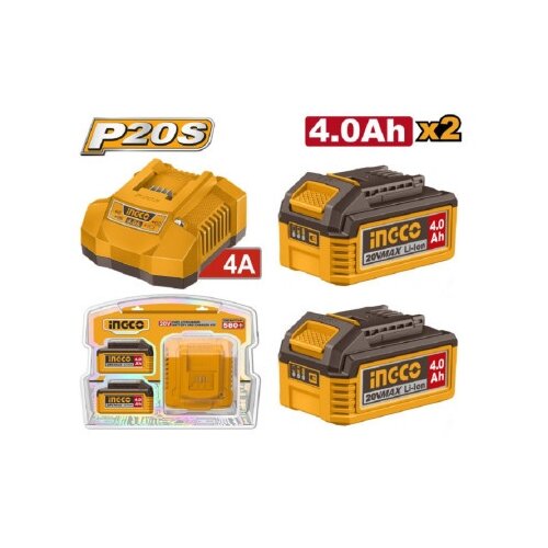 Ingco fbcpk2013e set 4 ah x 2 + punjač super ( FBCPK2013E ) Cene