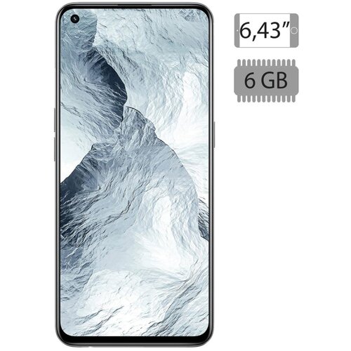 Realme Smartphone 6.43&amp;rdquo;,Dual SIM,Octa Core 2.4GHz,RAM 6GB,64Mpixel &amp;ndash; GT Master 5G 6GB/128GB White Slike