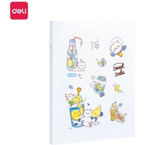 Fascikla DELI DISPLAY - CLEAR BOOK DECIJI DEZEN PLAVI SODA 30 lis. Slike