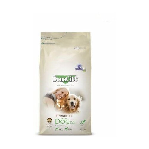BonaCibo super premium hrana za mini odrasle pse - mini adult- jagnjetina i pirinač 4kg Slike