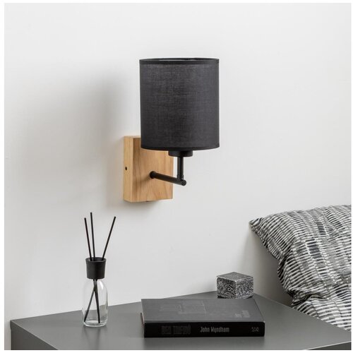  Brilagi - Zidna lampa NUBILA WOOD 1xE27/25W/230V hrast/crna Cene