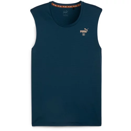 Puma Tehnička sportska majica 'First Mile' mornarsko plava