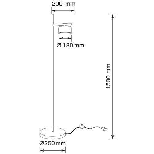  led podna lampa ofelia 1xGX53/6W/230V crna/bež Slike
