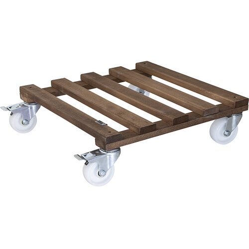 Wagner Pomični podstavek za lončnice PALETTI, les, nosilnost 250 kg, DxŠ 450 x 450 mm, oreh Cene