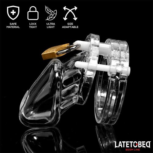 LateToBed Cage Kletka Za Penis Universal Short Clear Slike