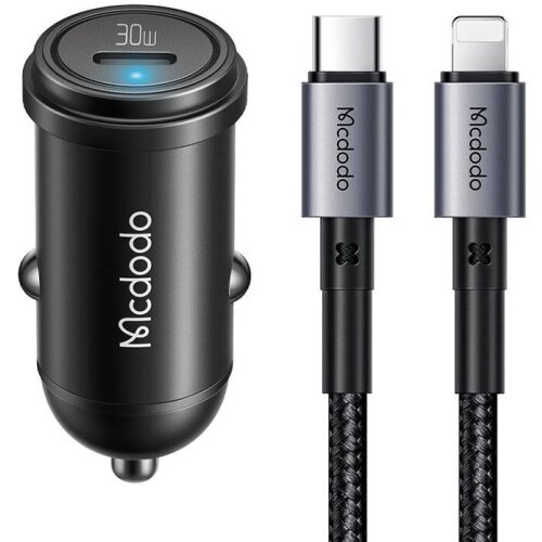 McDodo CC-7492 Auto punjač, USB-C, 30W + Kabl, Tip-C na lightning, 36W, 1.2m Cene
