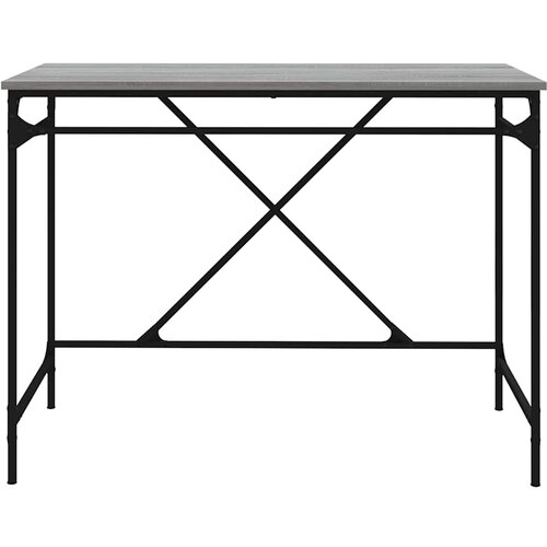  Radni stol boja hrasta 100x50x75 cm konstruirano drvo i željezo Slike
