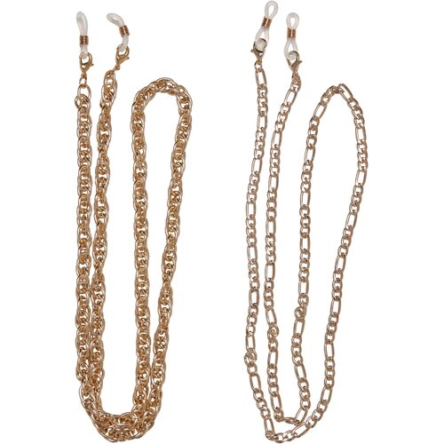 Urban Classics Figaro Chain and Singapore 2-Pack Chain - Gold Colors Slike