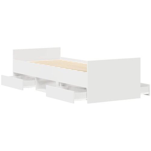  Okvir kreveta s uzglavljem i podnožjem bijeli 100 x 200 cm Slike