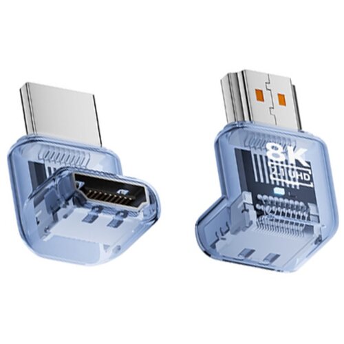 INF 8K UHD HDMI 2.1 Moški v Ženski 90° Navpični Adapter - 3 Pack Blue, (5000327341) Cene