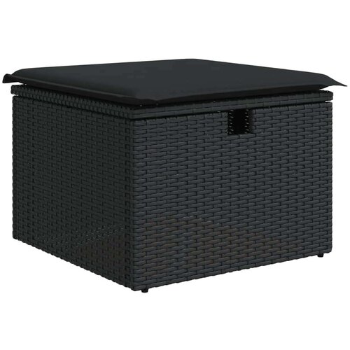 vidaXL 6-dijelni set vrtnih sofa s jastucima crni od poliratana Cijene