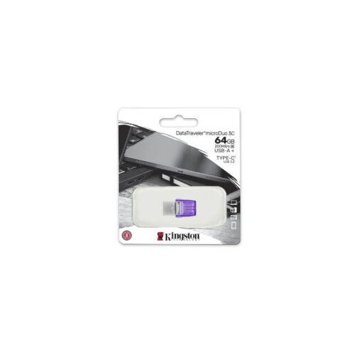  MEMORIJA Kingston DT microDuo 3C 64GB USB Type-A and USB Type-C port Up to 200MB/s read Cene