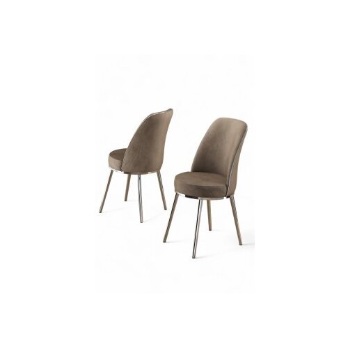 Hanah home Pefa set stolica, 45x91x42 cm, 4 dijela, srebrno-smeđa boja Cene