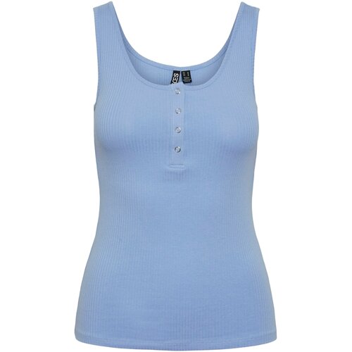 Pieces Top 'Kitte' svetlo modra Cene
