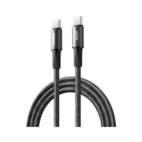 Remax DATA kabl BRAIDED TIP C na TIP C CB25 65W 1.2m, crni ( 941 ) Slike