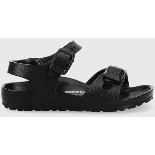 Birkenstock Otroški sandali črna barva