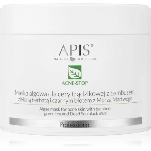 Apis Natural Cosmetics Acne-Stop Professional omekšavajuća maska za čišćenje za masno lice sklono aknama 100 g