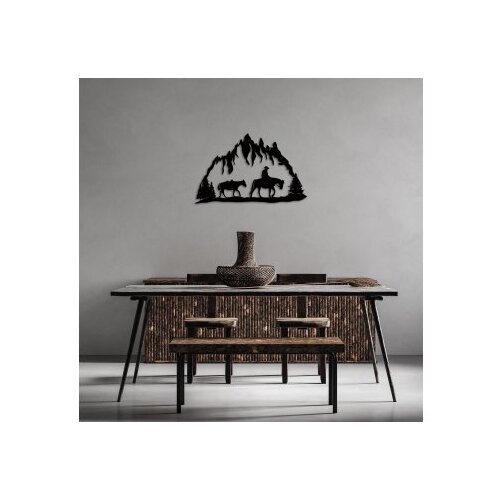 Wallity Zidna dekoracija Cowboy-313, 44x70cm, Crna Slike