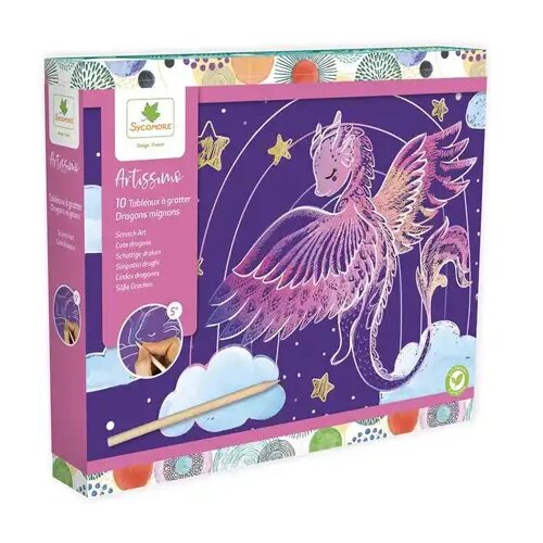 Flair Toys Set za izdelavo slik za praskanje Artissimo: Zmaji - Sycomore Cene