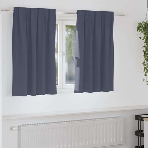  Zavjese sa zavjesama 2 pcs Antracit Poliester Cijene