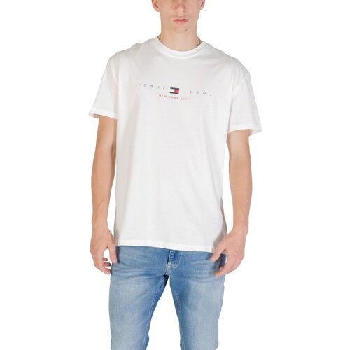 Tommy Hilfiger Polo majice dolgi rokavi TJM REG FLAG LINEAR DM0DM21911 Bela Slike
