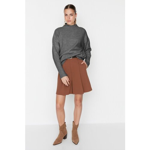 Trendyol Anthracite Wide Pattern Soft Texture Basic Knitwear Sweater Cijene
