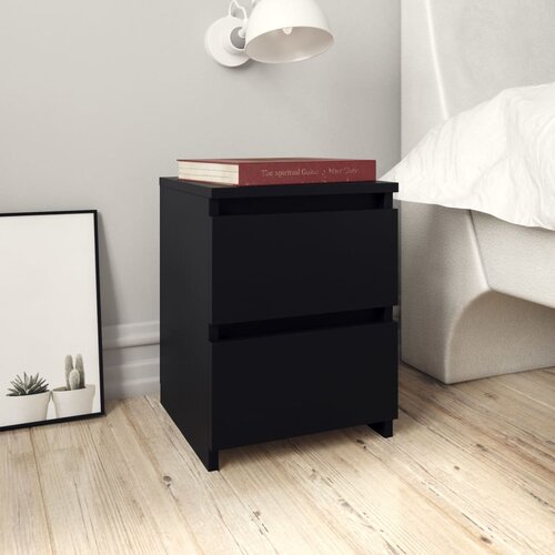 vidaXL Noćni ormarić crni 30 x 30 x 40 cm od iverice Cijene