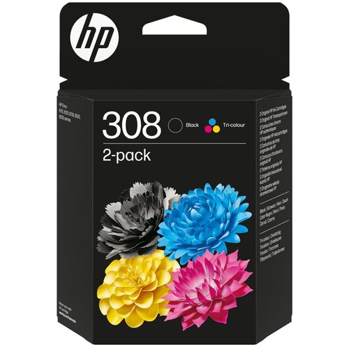 HP 308 Schwarz+dreifarbig Tintenpatrone Slike