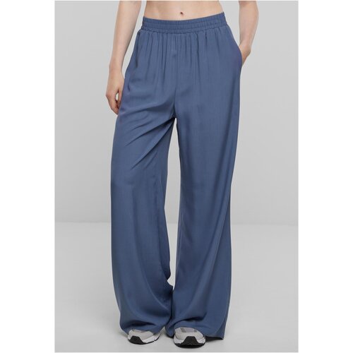 UC Ladies Women&amp;#039;s viscose trousers with wide legs - blue Slike