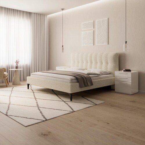 Bessagi Home Oblazinjena Postelja Clea, 180x200, Krem Cene