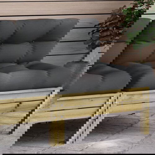 vidaXL Vrtna sofa s jastucima od impregnirane borovine Cene