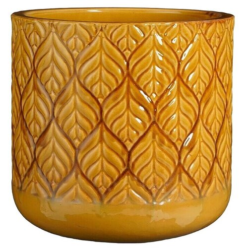  Okrogli lonec Oran (Zunanje dimenzije (Ø x V): 20 x 19 cm, Oranžna, Naravni materiali, Sijoče) Cene